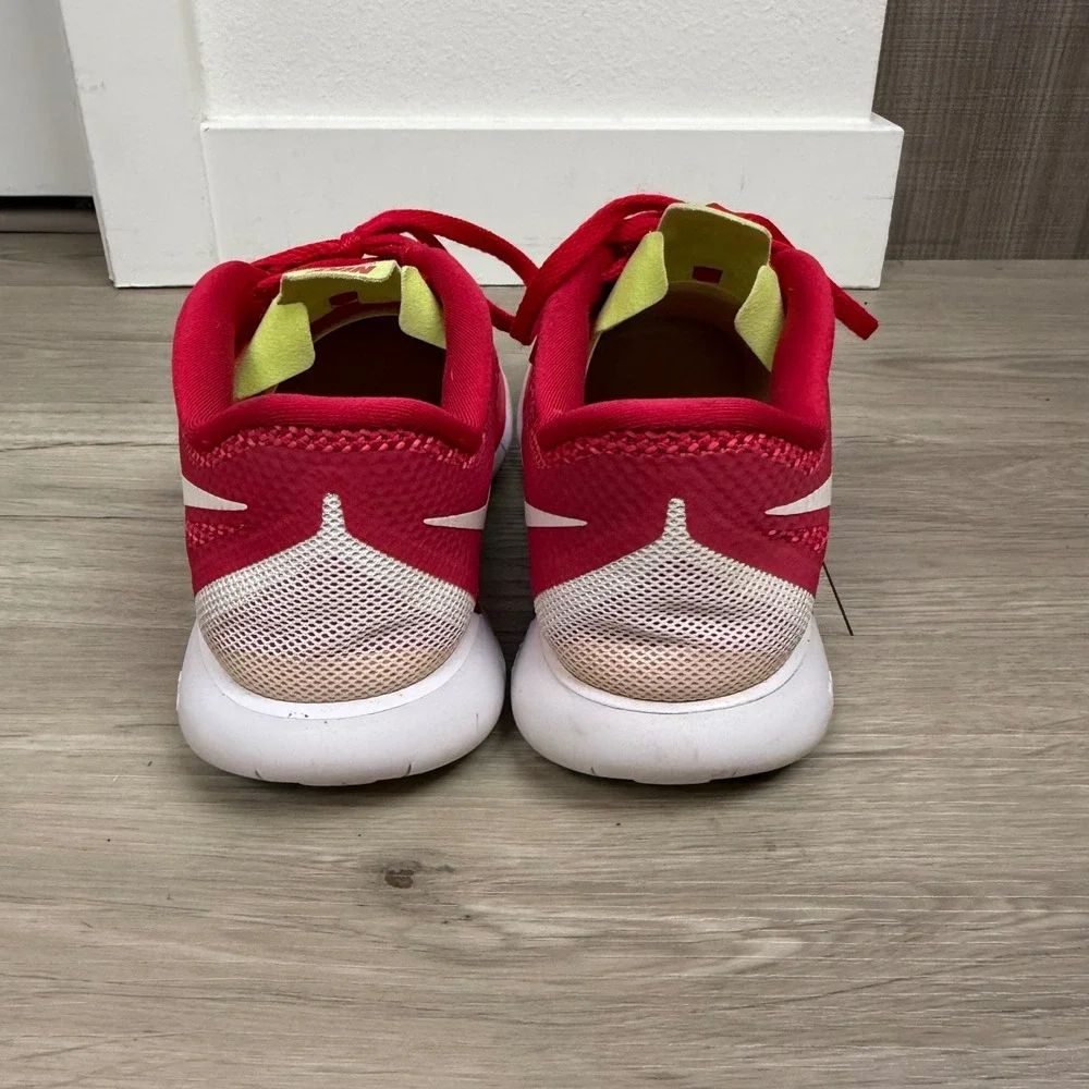 Nike Free 5.0 Running Shoes Sneaker Red Volt Size 7